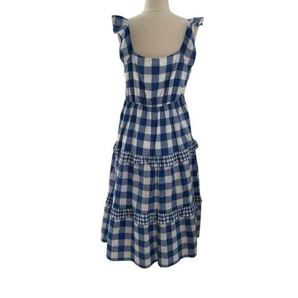 J. Crew Gingham Ruffle Tiered Dress - Picture 10 of 15